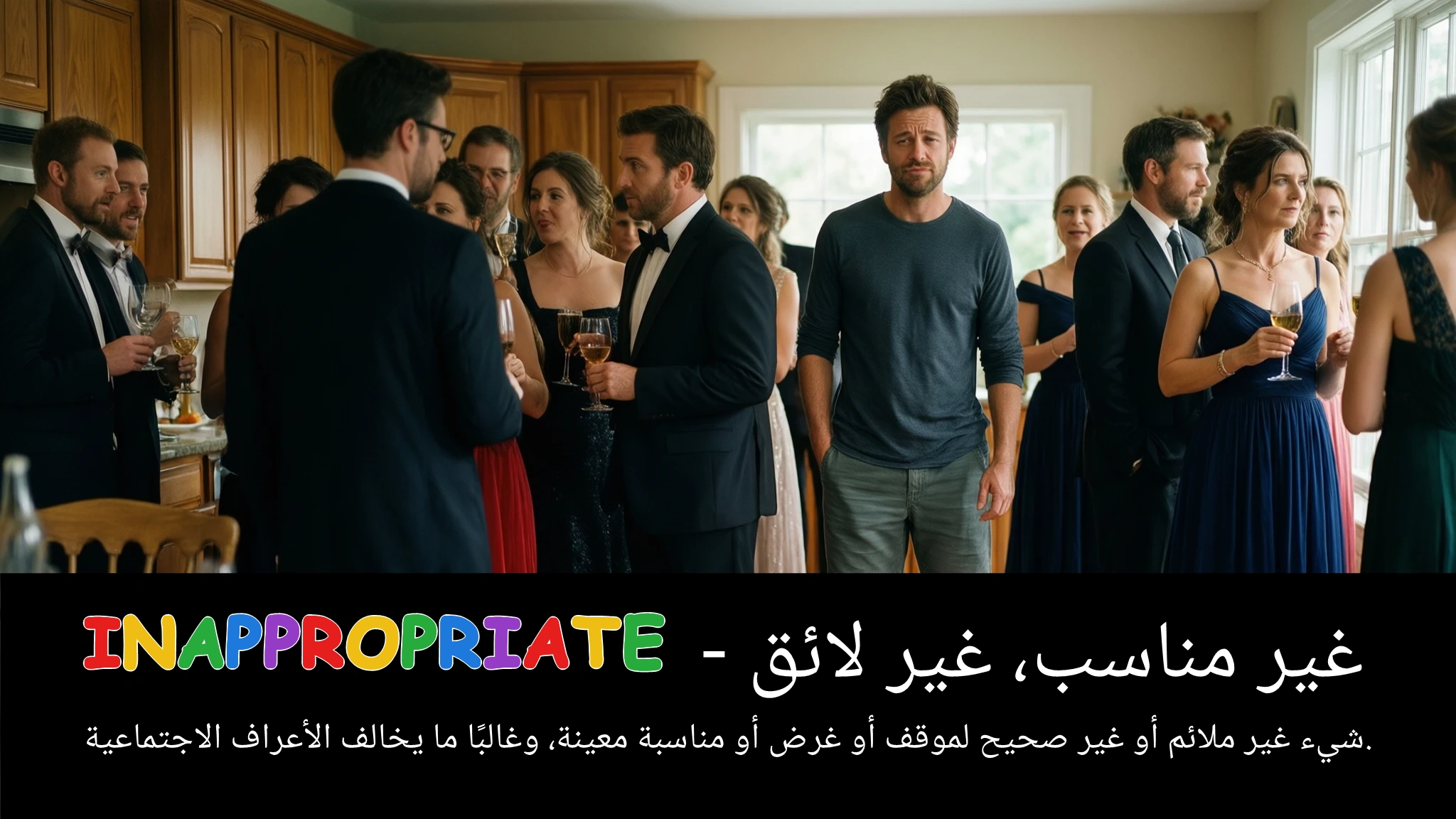 Arabic Illustration for inappropriate